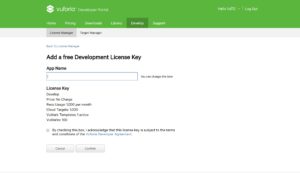 ライセンス発行ページ