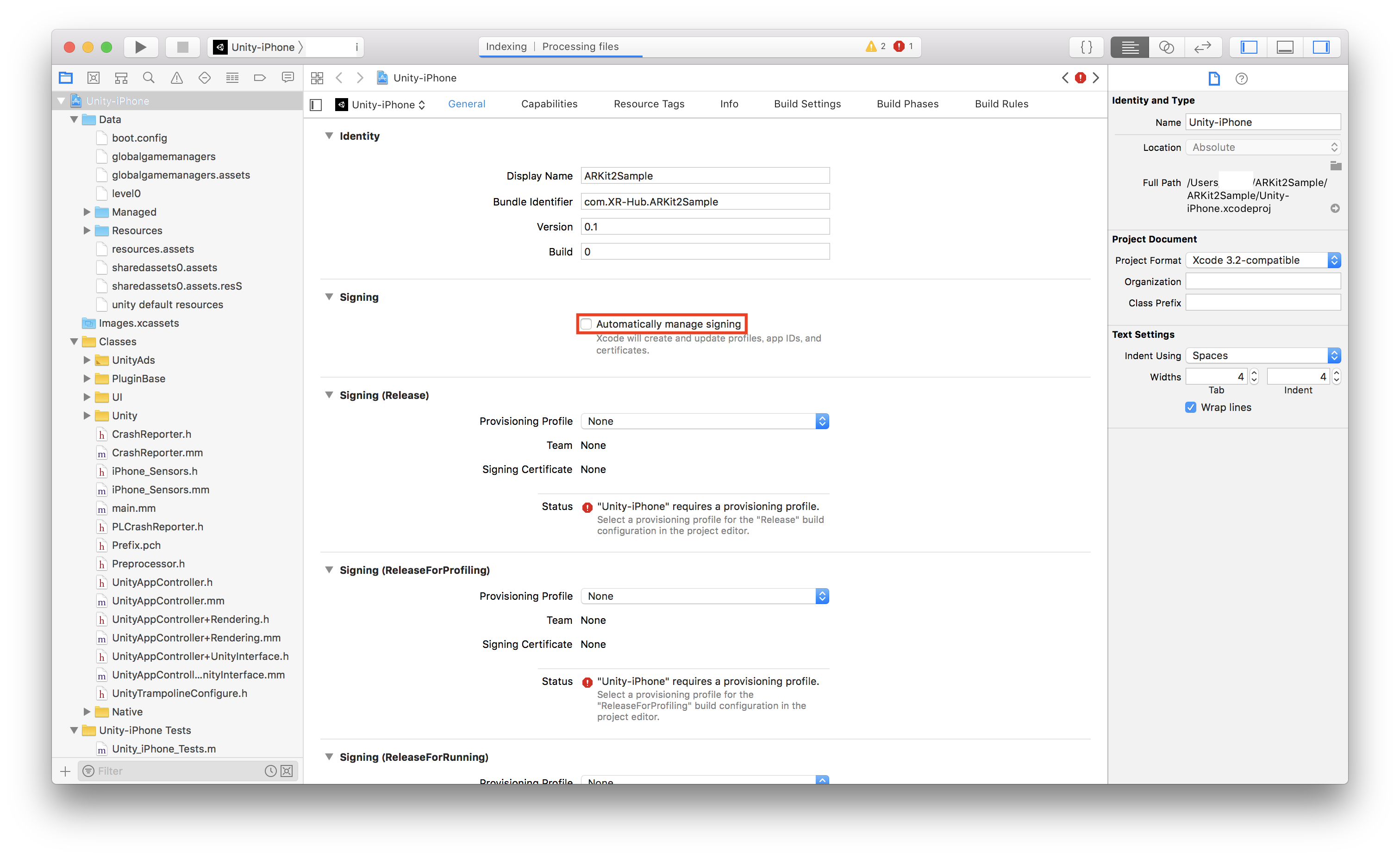 Xcodeサインイン設定