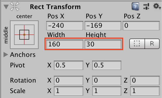 ボタンサイズ設定