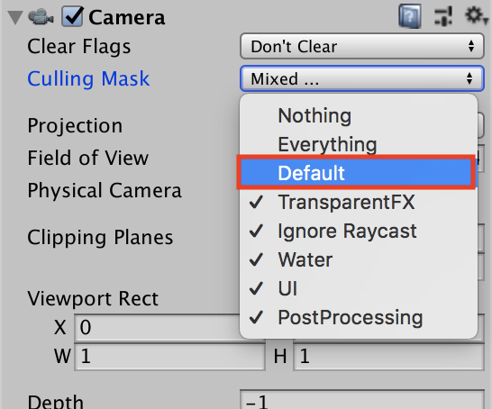 デフォルトを外す