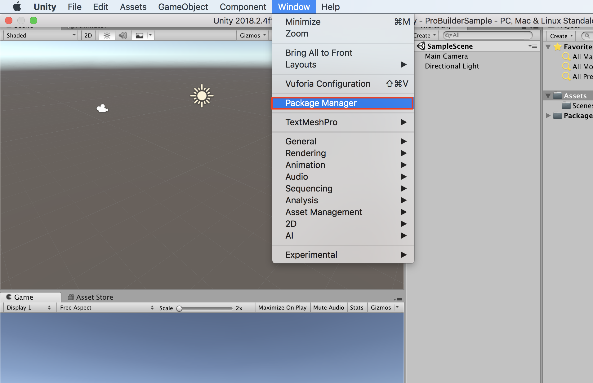 パッケージマネージャ選択