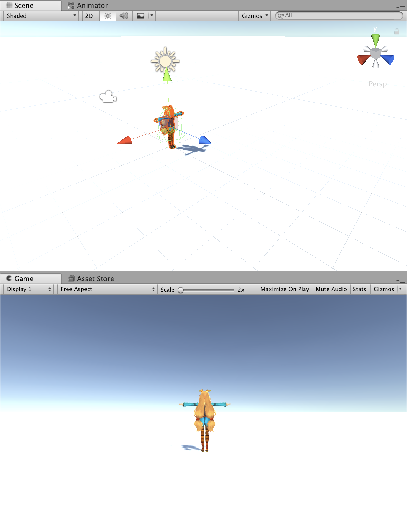 ユニティちゃんゲームビュー