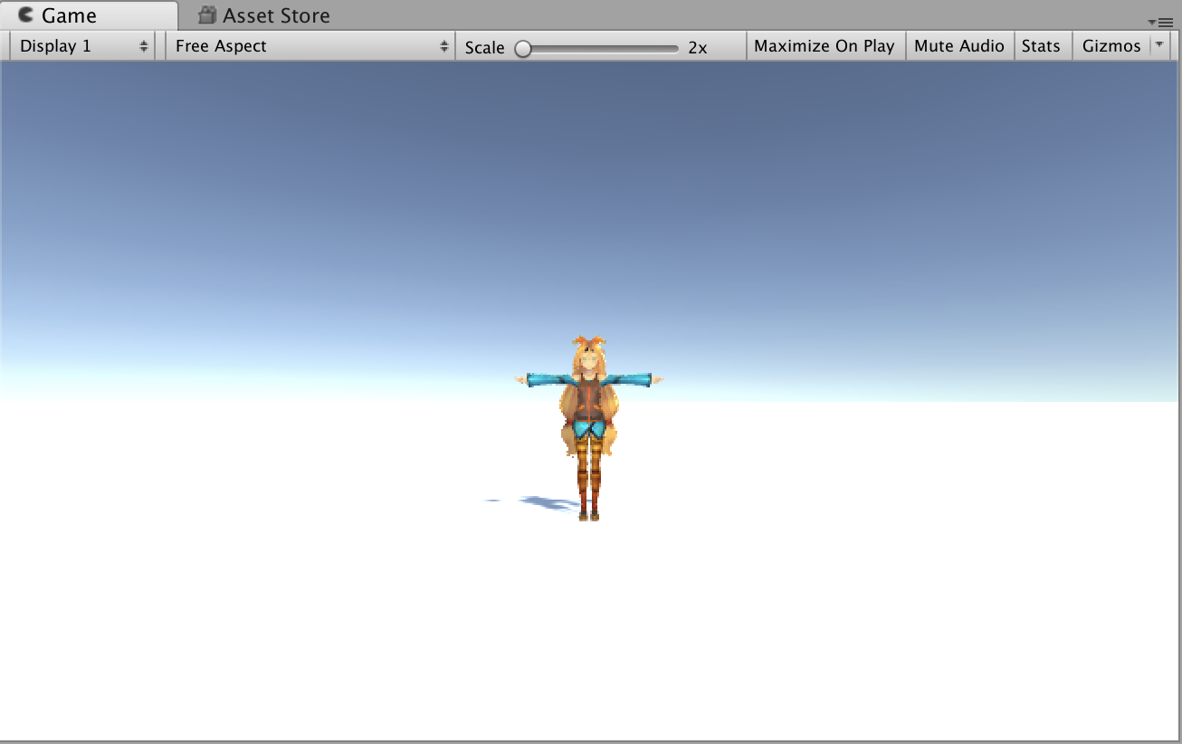 ユニティちゃん回転