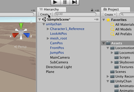 空オブジェクト作成