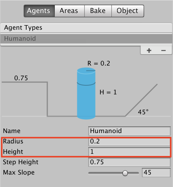 Agentサイズ設定