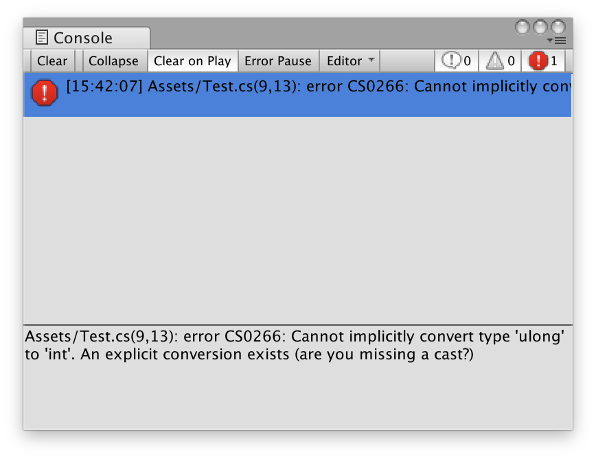 オーバーフローエラー