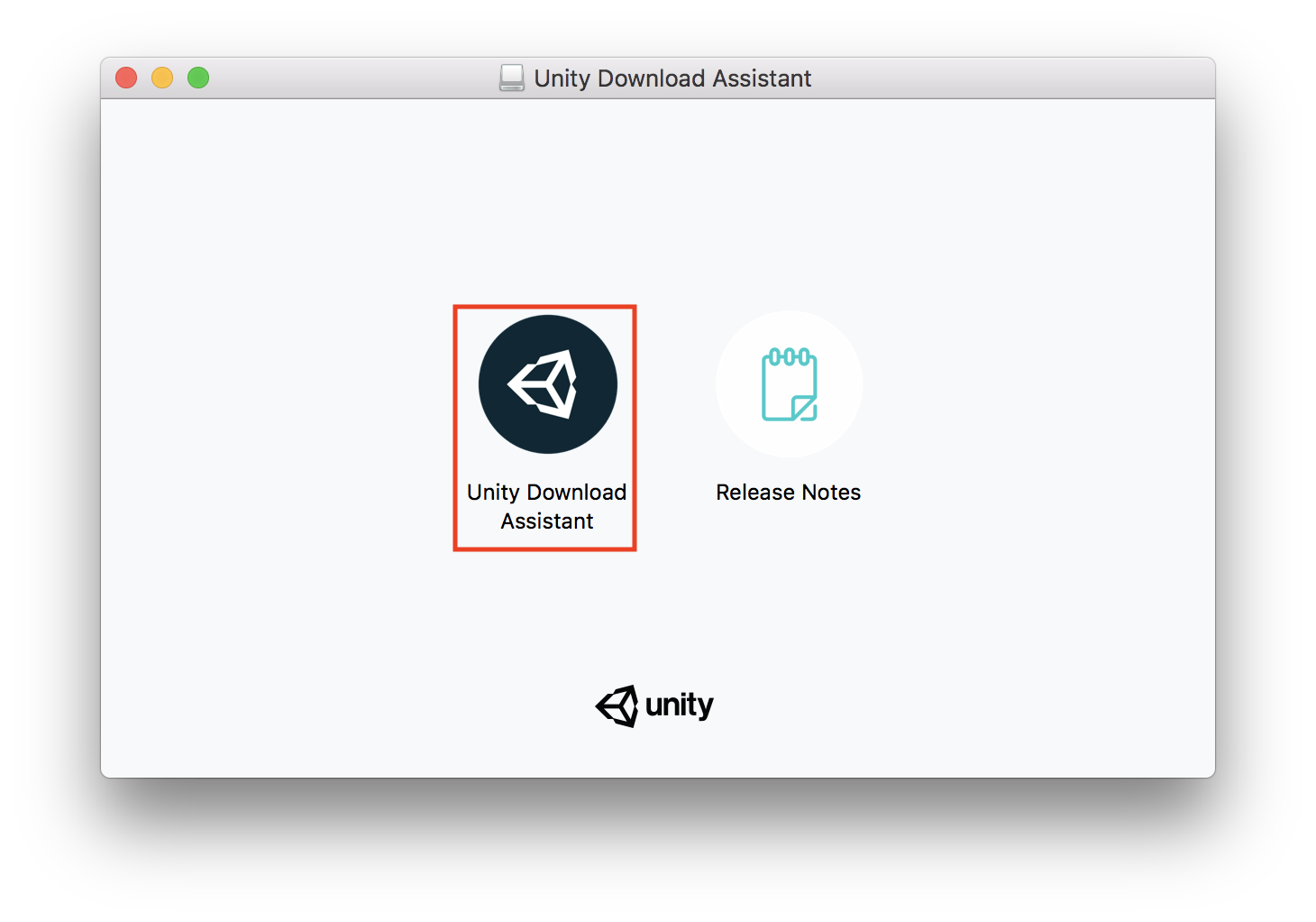 ダウンロードアシスタントを選択