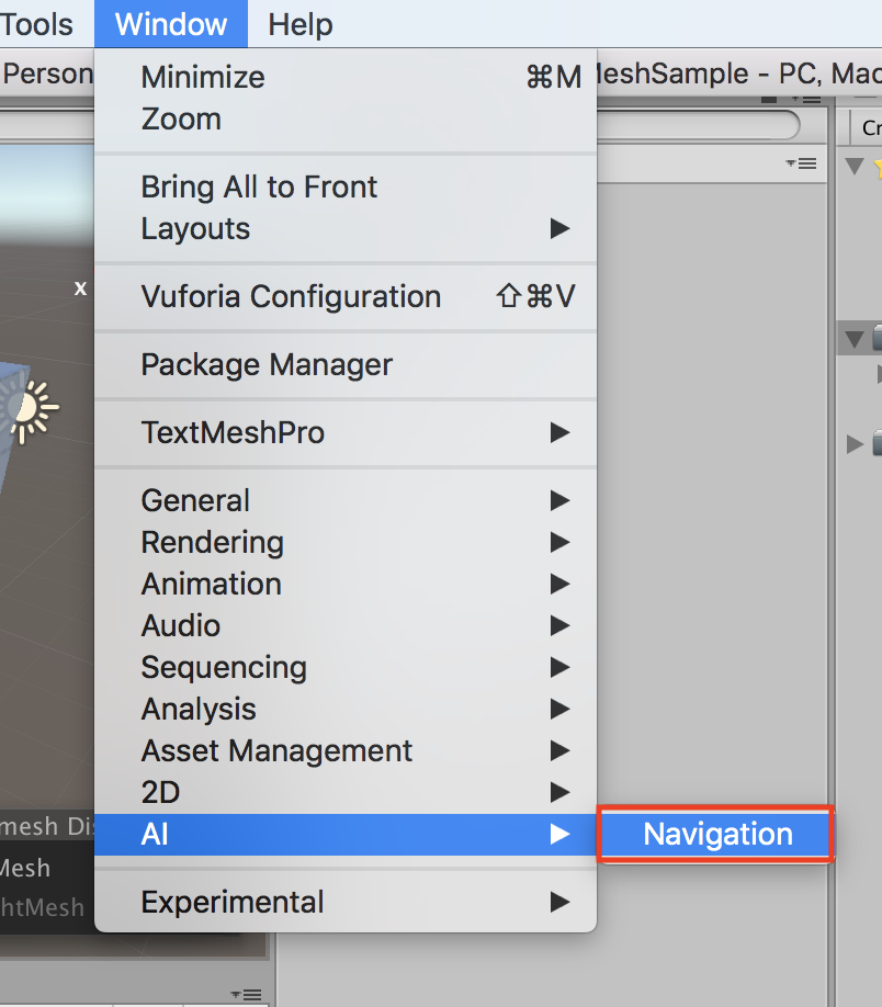 ナビゲーションウィンドウ表示