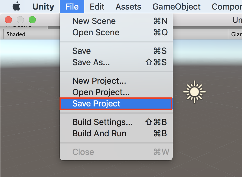 プロジェクト保存方法