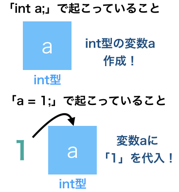 変数代入イメージ