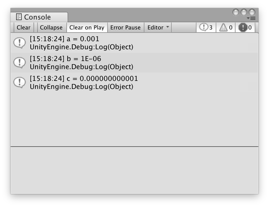 浮動小数点実行結果