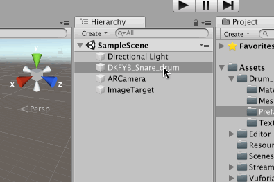 スネアの子オブジェクト化