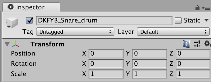 スネアの座標調節