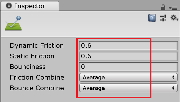 物理特性マテリアル_初期値