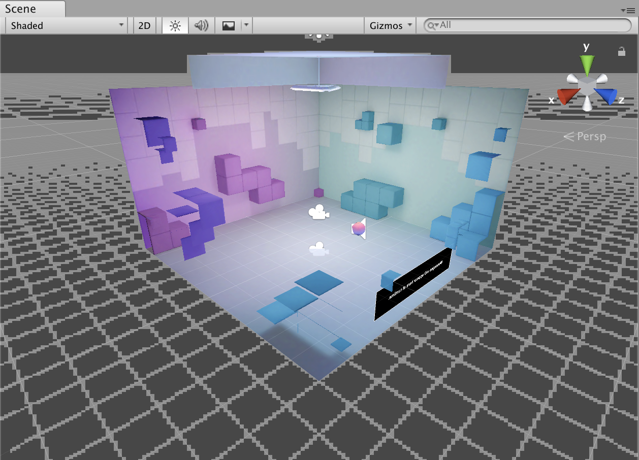 HelloVRシーンビュー