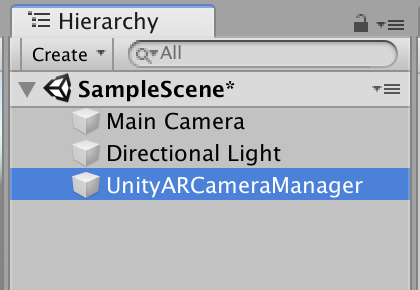 UnityARCameraManager