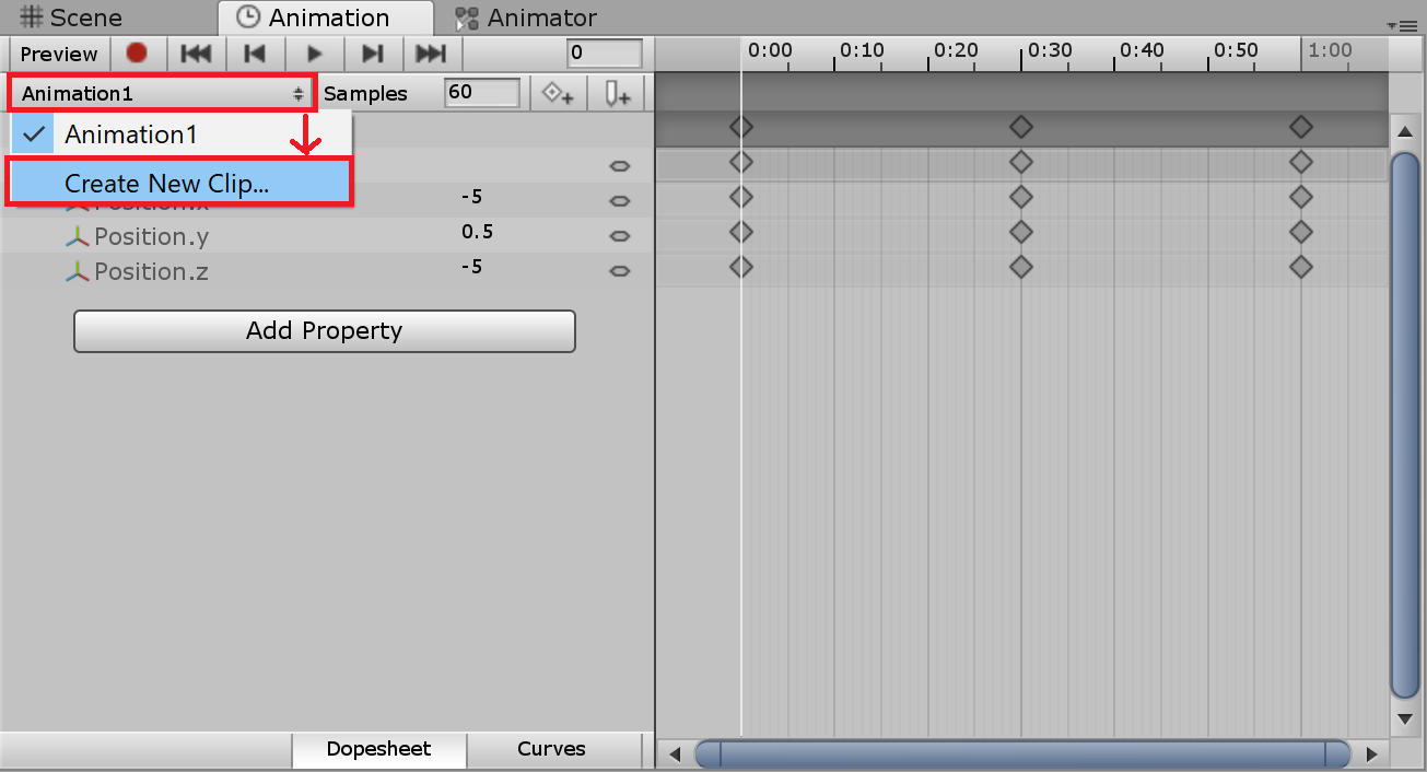 アニメーションクリップ追加