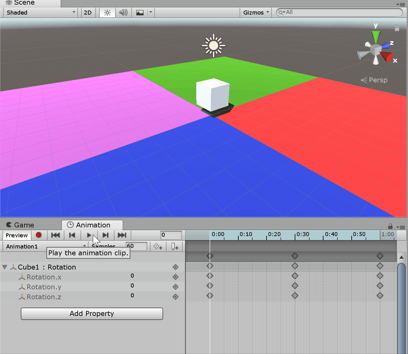 アニメーション動作_Rotation