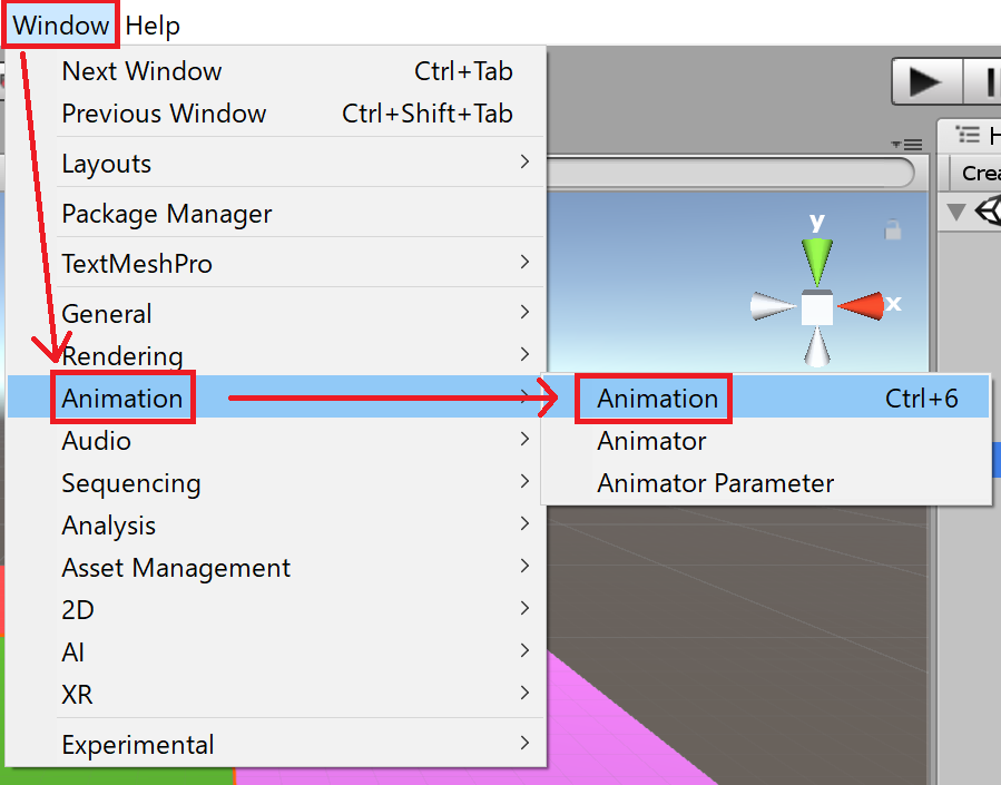 アニメーションビュー_ウィンドウ追加手順