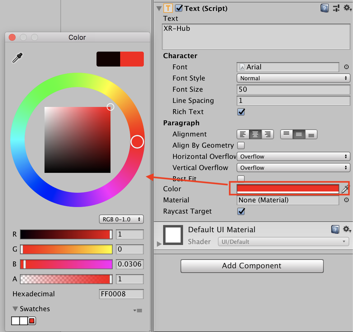 【Unity uGUI】テキスト(Text)を使いこなす基本設定の方法 – XR-Hub