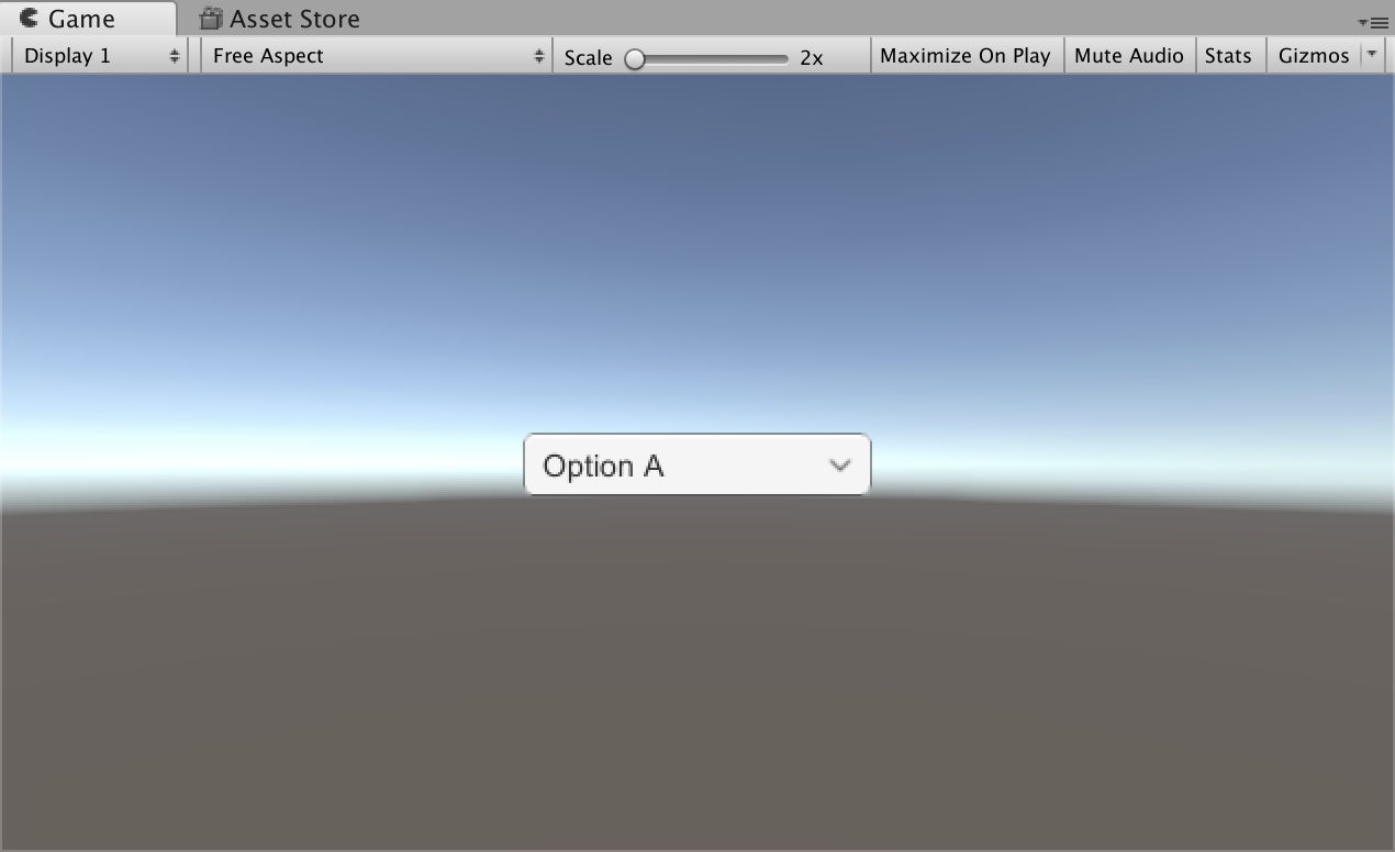 Unity uGUI】ドロップダウン（Dropdown）を使用してオプションを選択 