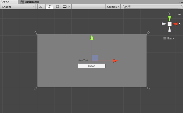 Panel非アクティブ化シーンビュー