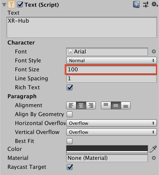 フォントサイズ１００