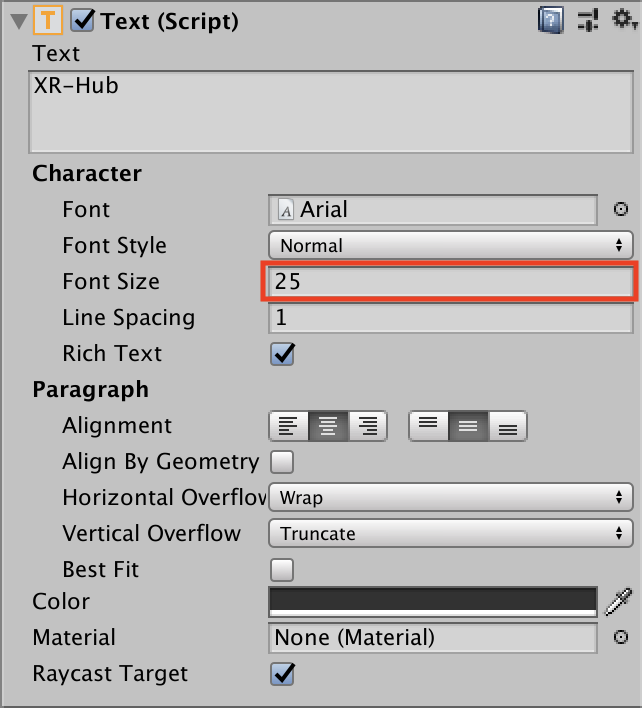 フォントサイズ２５