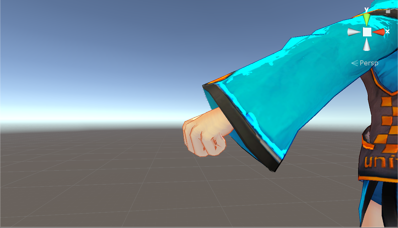 後ろから_こぶし_Unity