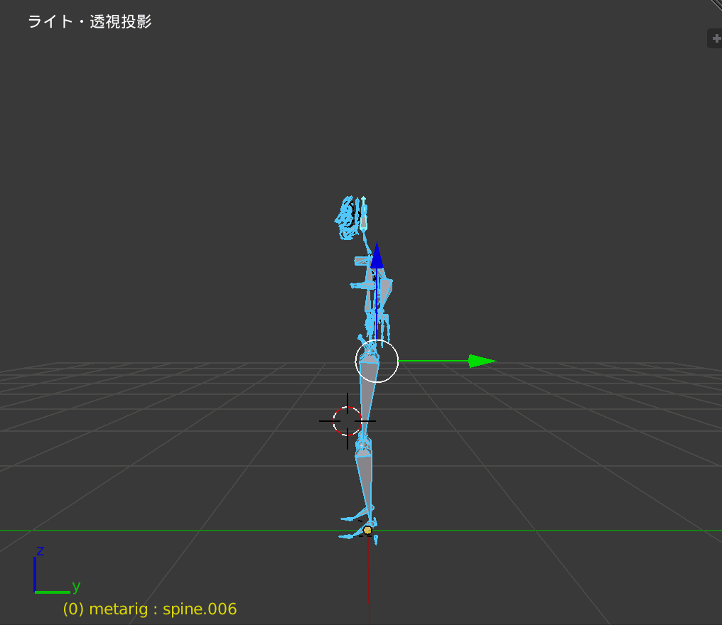 Blender_待機モーション_側面