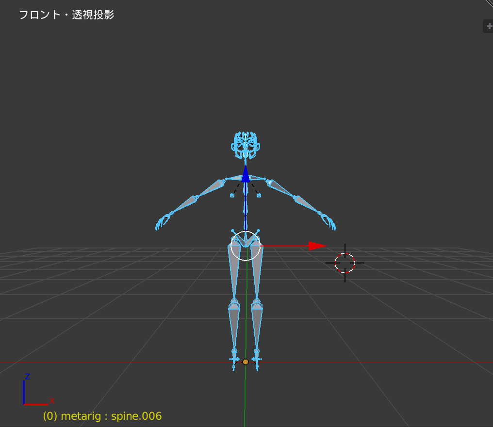 Blender_待機モーション_正面