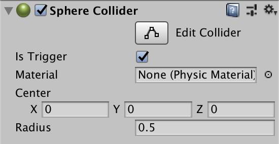 ゴールのIsTriggerをオンにする