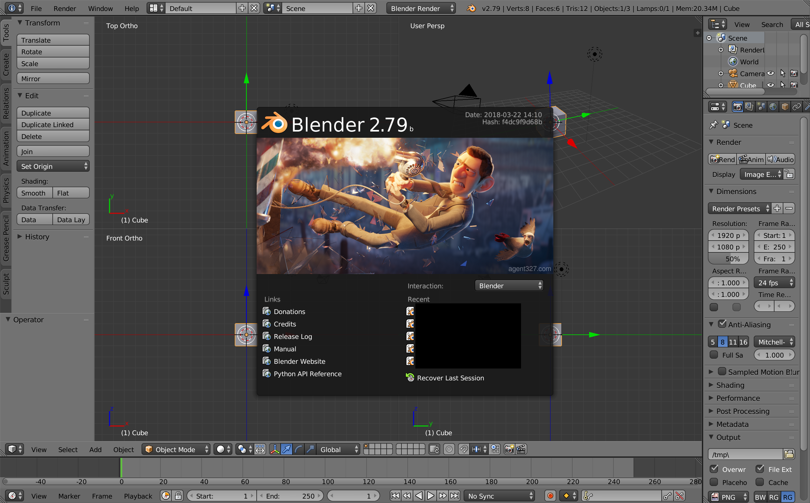 Blender 2 80 2 79のダウンロードからui設定 日本語化等 までの手順 Xr Hub