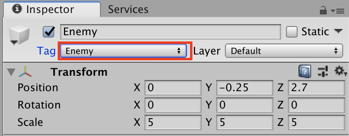 Enemyタグ付け完了