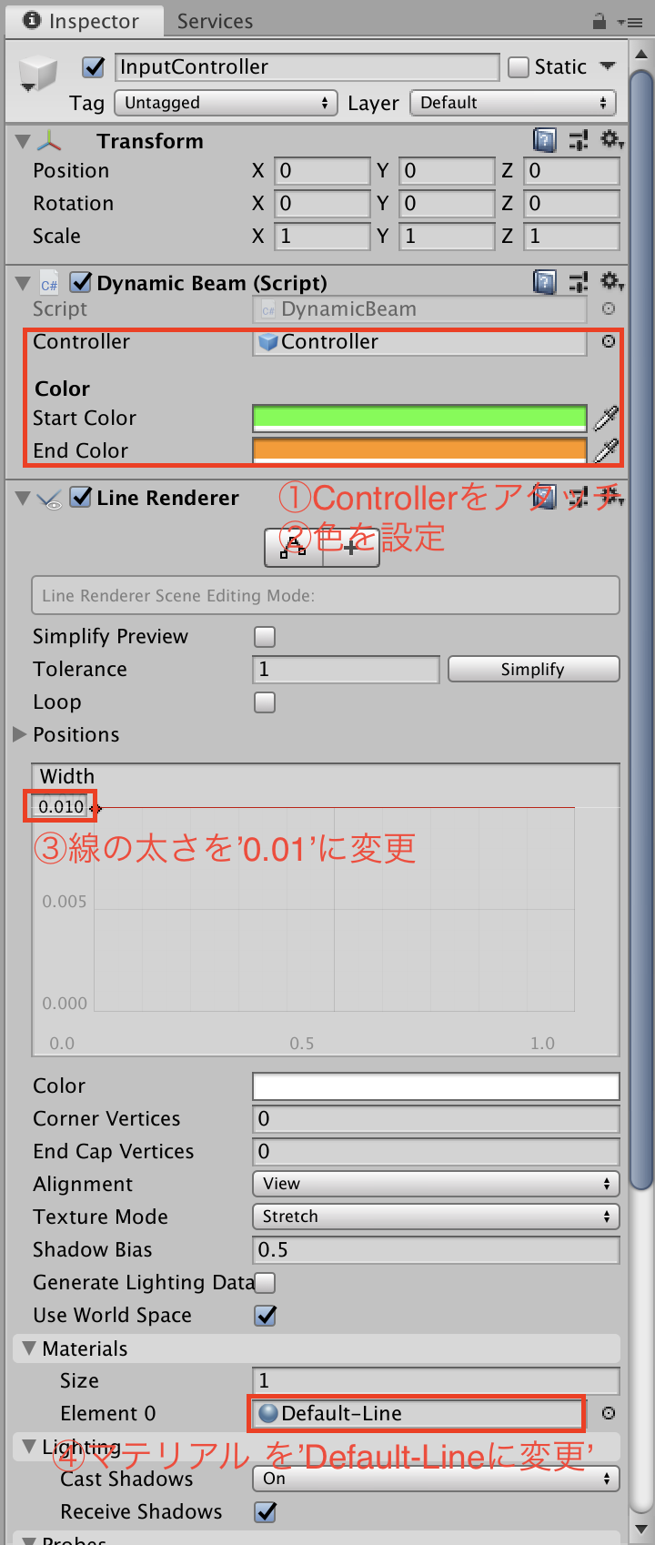 InputController設定